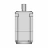 Servo Motor A6M80-1000H2B1-M17 - Downloadable CAD Representation_90_0_degree_snapshot