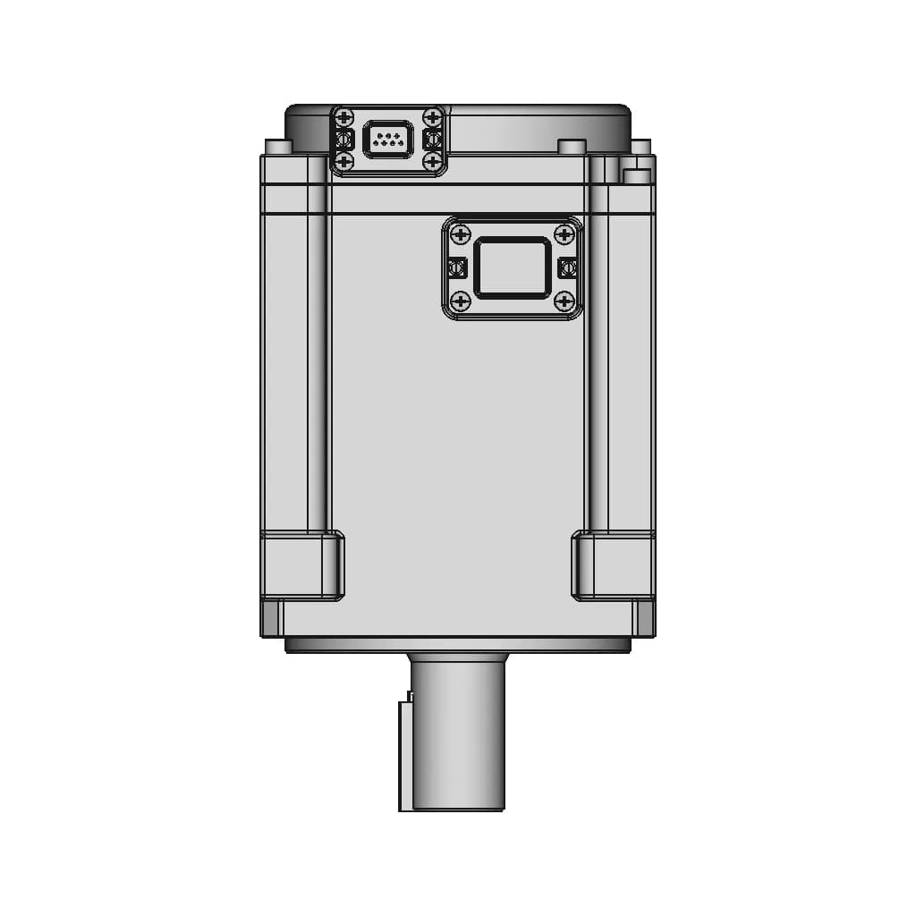 Servo Motor A6M80-1000H2A1-M17 - Downloadable CAD Representation_270_0_degree_snapshot