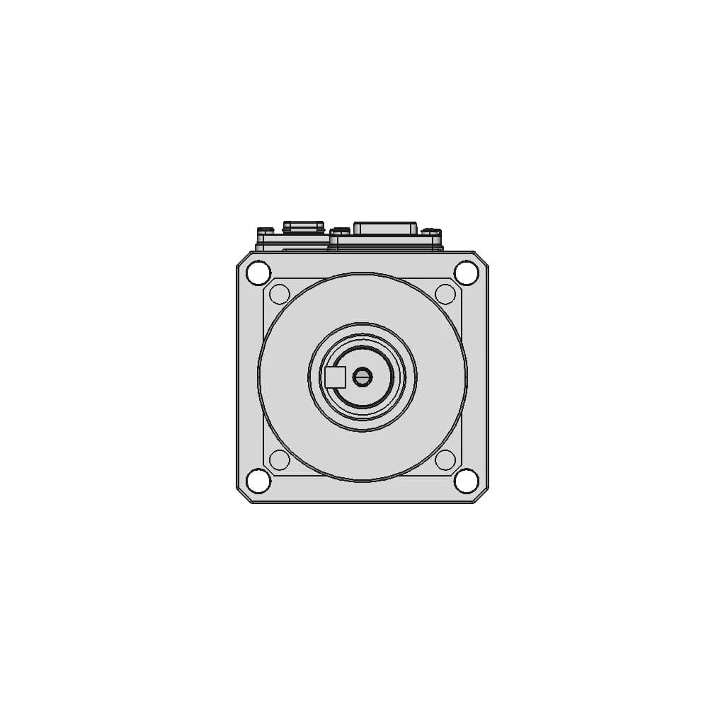 Servo Motor A6M60-400H2B1-M17 - Downloadable CAD Representation_0_0_degree_snapshot