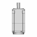 Servo Motor A6M60-400H2B1-M17 - Downloadable CAD Representation_90_0_degree_snapshot