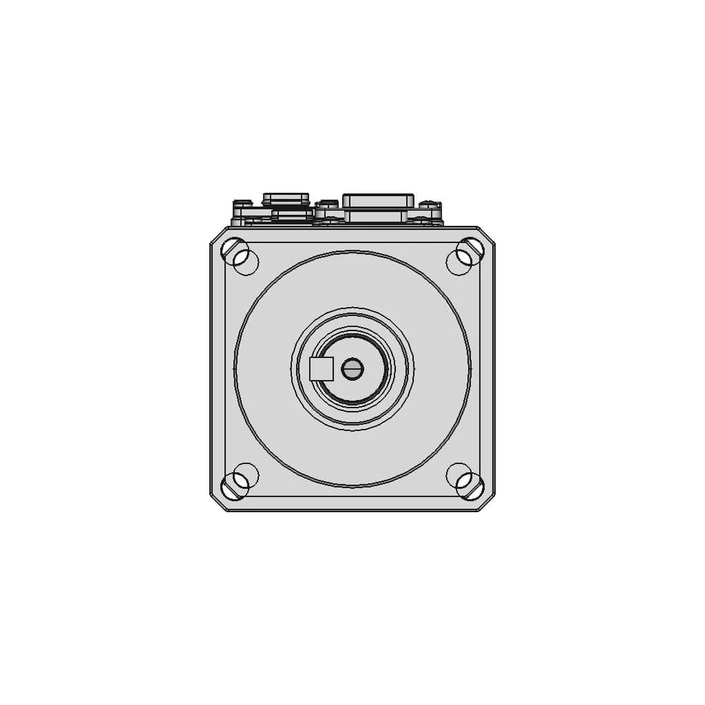 Servo Motor A6M60-400H2A1-M17 | High-Quality CAD Model_0_0_degree_snapshot