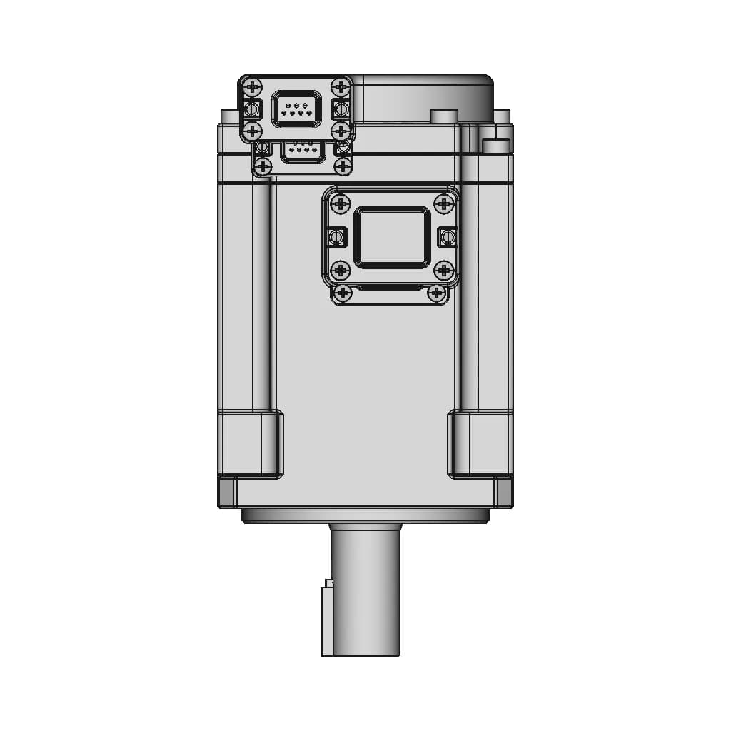 Servo Motor A6M60-400H2A1-M17 | High-Quality CAD Model_270_0_degree_snapshot