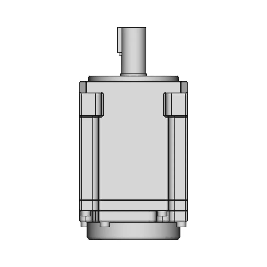 Servo Motor A6M60-400H2A1-M17 | High-Quality CAD Model_90_0_degree_snapshot