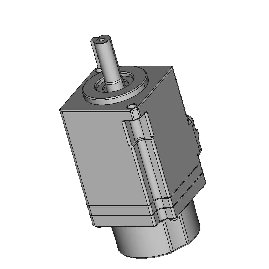 Servo Motor A6M40-100L2A1-M17 | High-Quality CAD Model_60_30_degree_snapshot