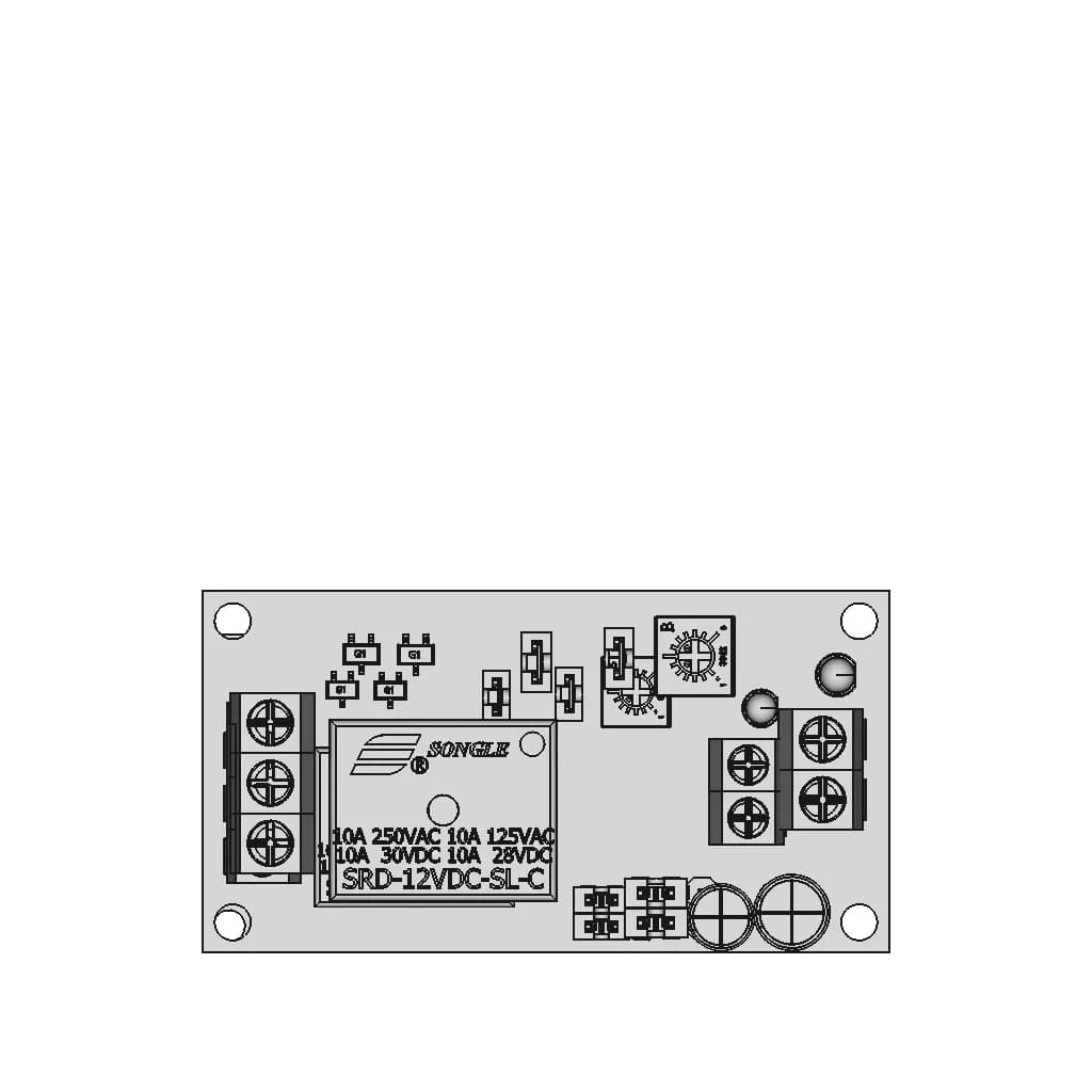 Fc-32 Dc Time Delay Relay Module | High-Quality CAD Model_0_0_degree_snapshot