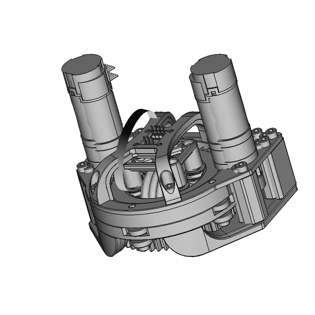3Dp Differential Swerve Drive - Standard Mechanical Component_60_30_degree_snapshot