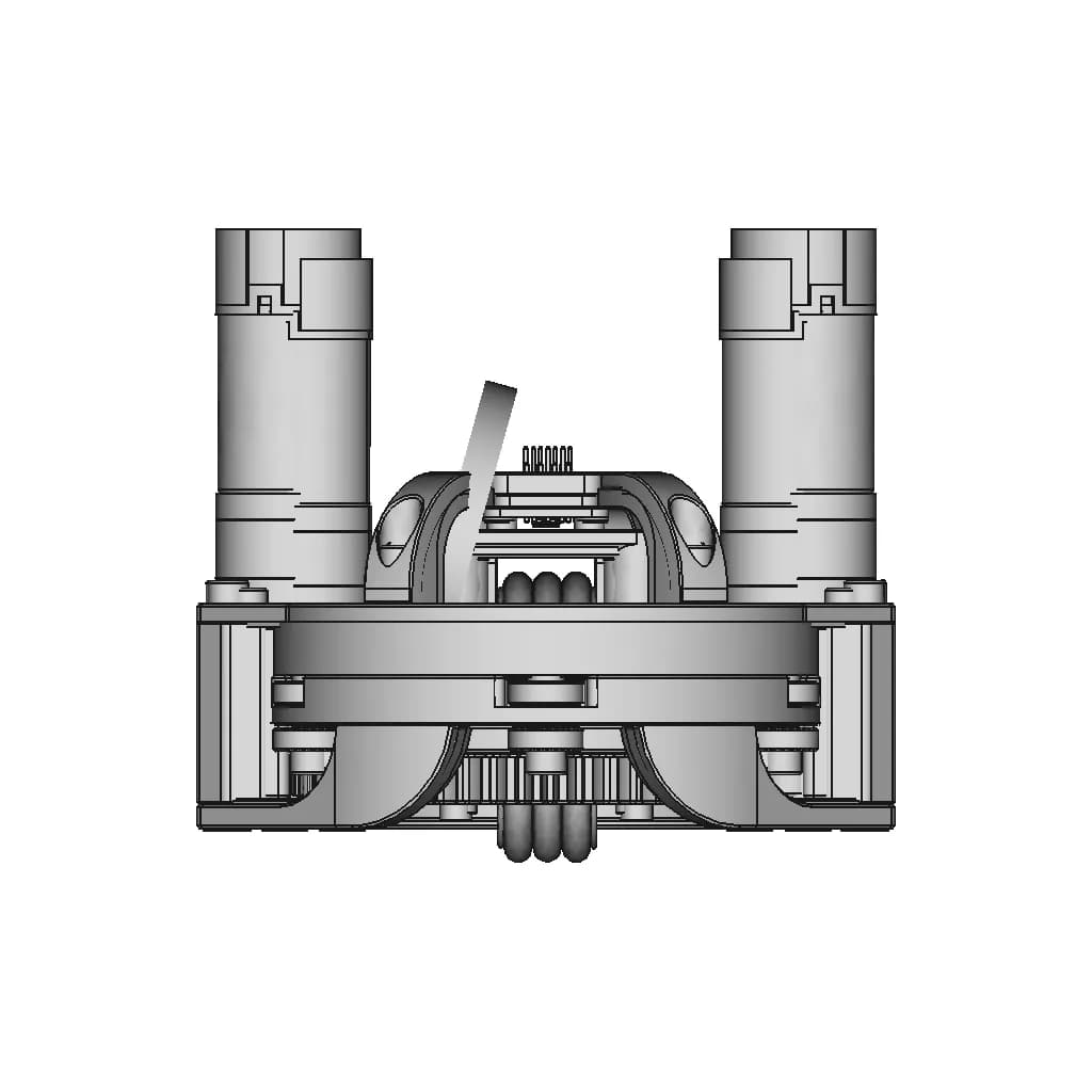 3Dp Differential Swerve Drive - Standard Mechanical Component_90_0_degree_snapshot
