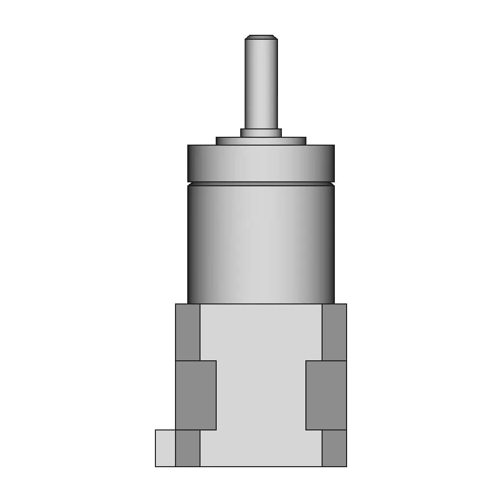 Nema 17 Step Motor With Reduction1:51 - Downloadable CAD Representation_0_270_degree_snapshot