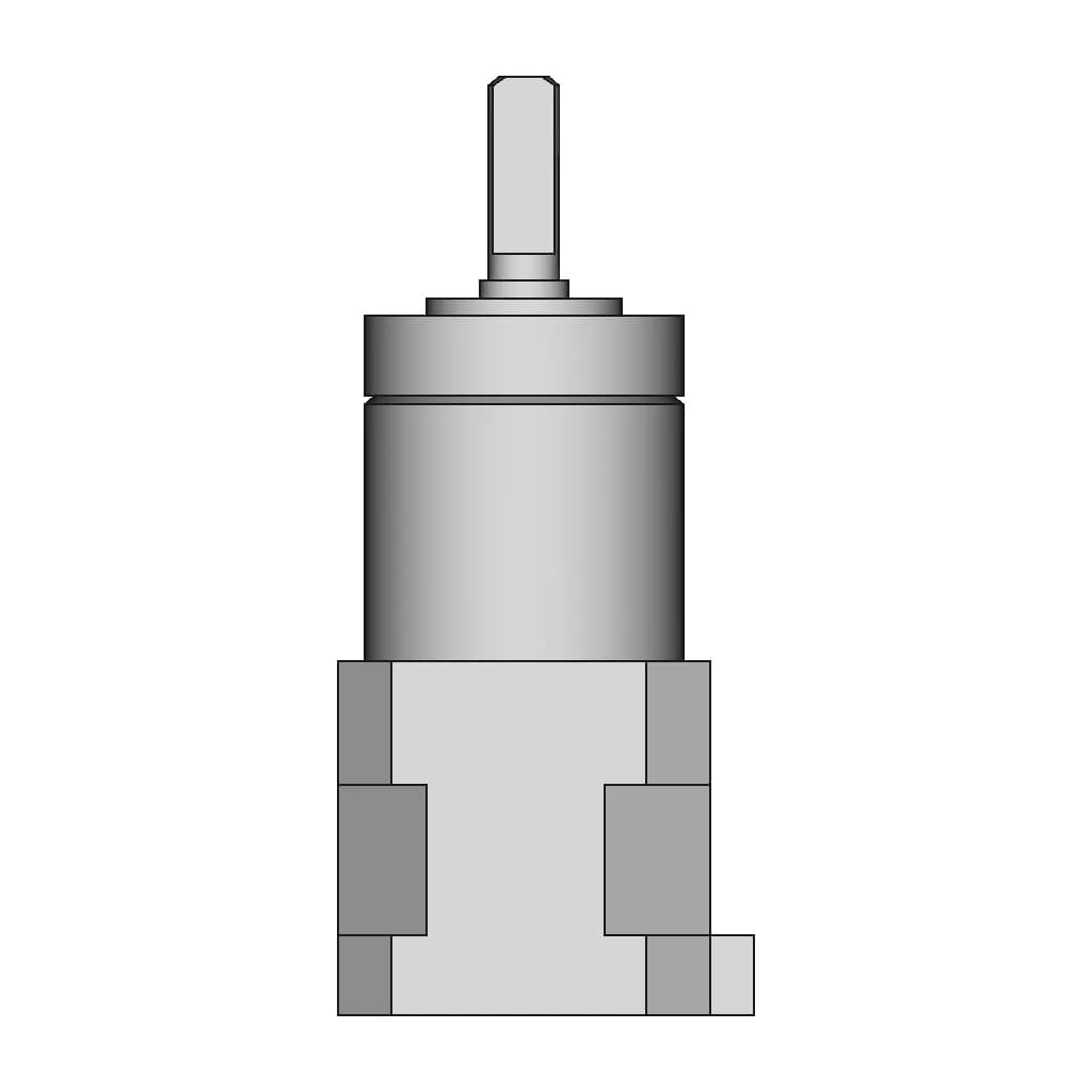 Nema 17 Step Motor With Reduction1:51 - Downloadable CAD Representation_0_90_degree_snapshot