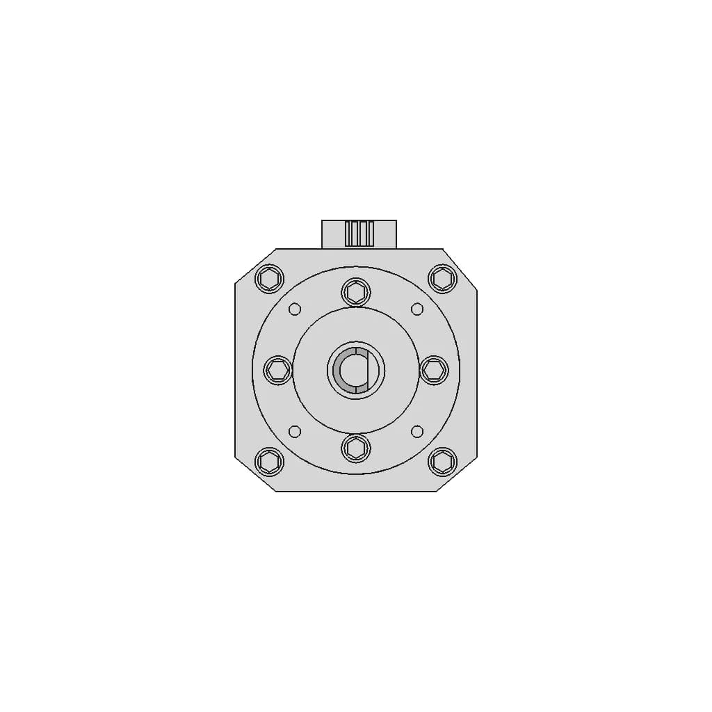 Nema 17 Step Motor With Reduction1:51 - Downloadable CAD Representation_270_0_degree_snapshot