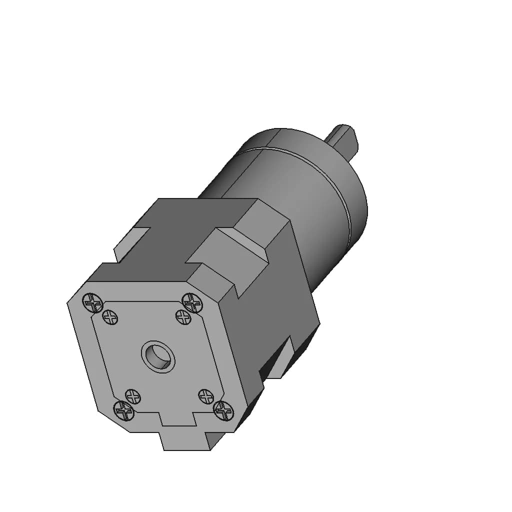 Nema 17 Step Motor With Reduction1:51 - Downloadable CAD Representation_60_30_degree_snapshot