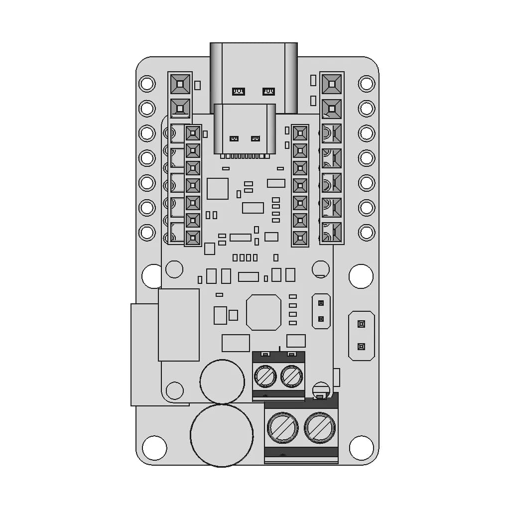 Bus Servo Driver Board For Seeed Studio Xiao - Standard Mechanical Component_270_0_degree_snapshot