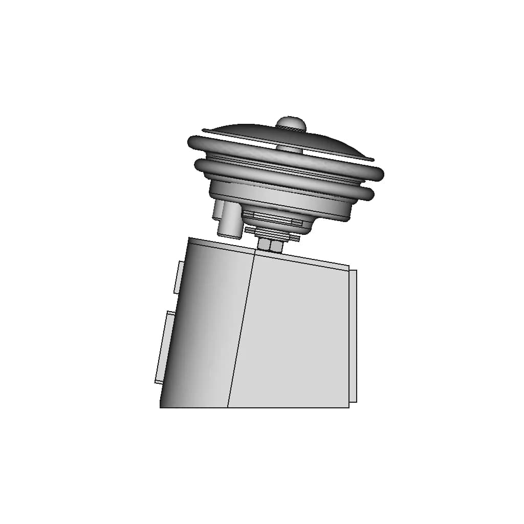 Arduino Clock With Horn - Downloadable CAD Representation_0_90_degree_snapshot