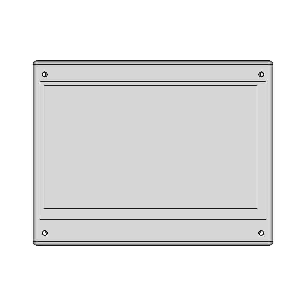 800X480 Touch Screen Frame - Downloadable CAD Representation_0_0_degree_snapshot
