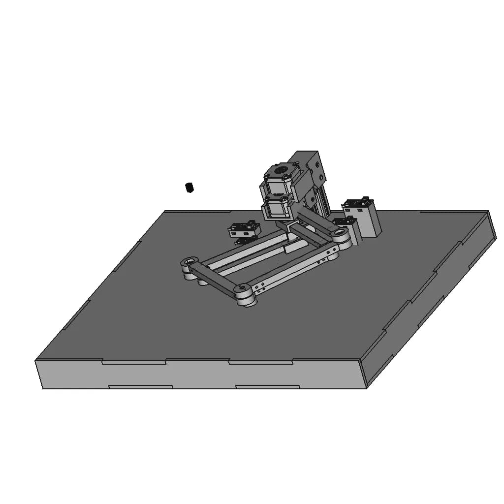 2 Dof Parallel Robot | High-Quality CAD Model_60_30_degree_snapshot