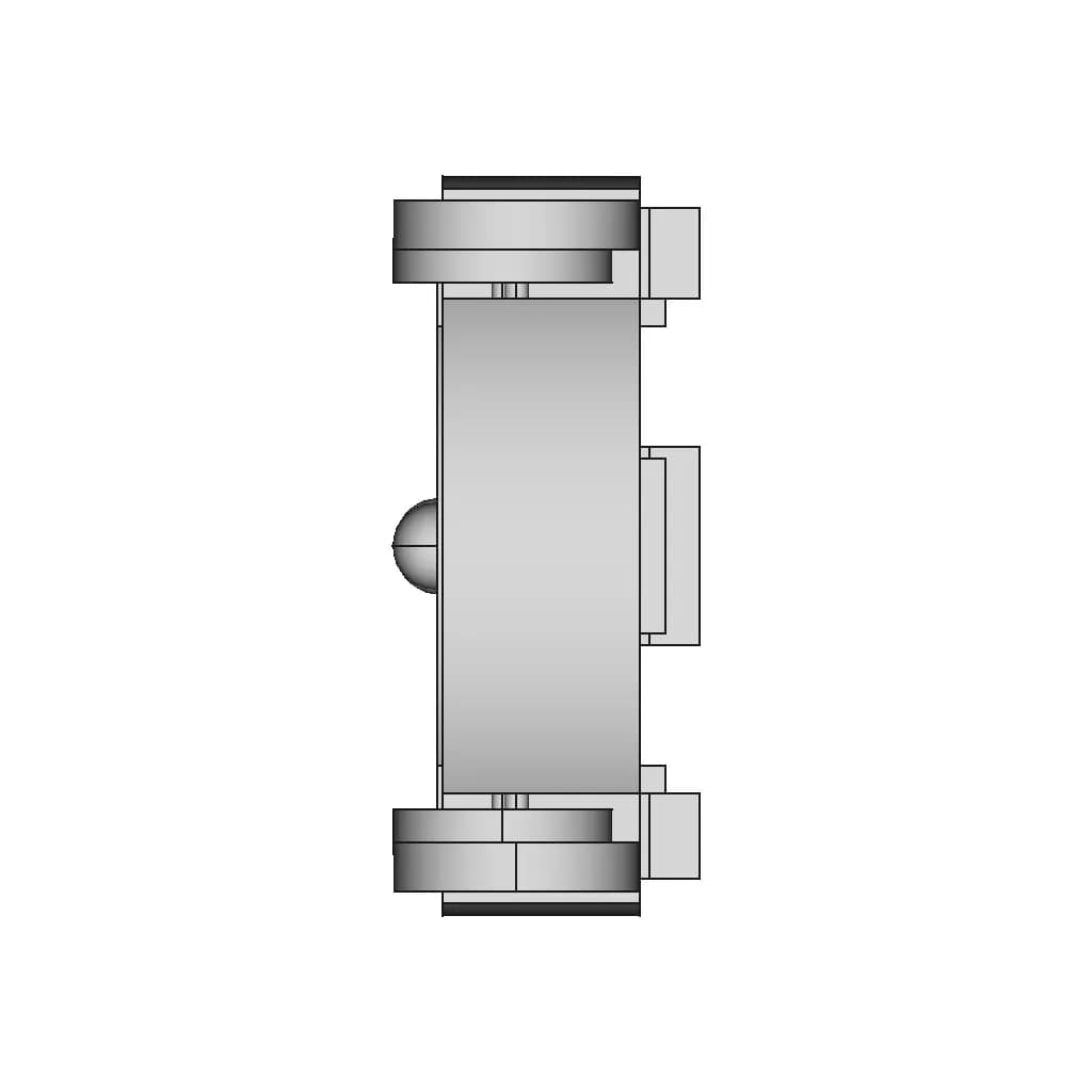 Differential Drive Robot With 3 Ultrasonic Sensors — 3D Cad Model - Standard Mechanical Component_0_270_degree_snapshot