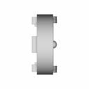 Differential Drive Robot With 3 Ultrasonic Sensors — 3D Cad Model - Standard Mechanical Component_0_90_degree_snapshot