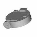 Differential Drive Robot With 3 Ultrasonic Sensors — 3D Cad Model - Standard Mechanical Component_60_30_degree_snapshot