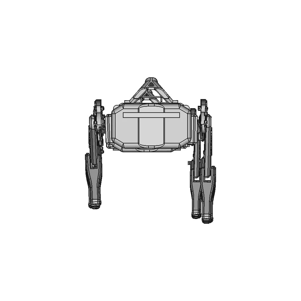 Quadruped Robot - Standard Mechanical Component_0_0_degree_snapshot