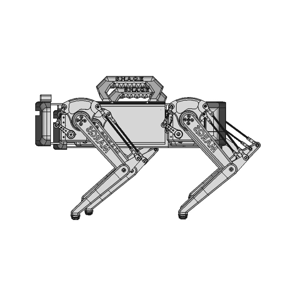 Quadruped Robot - Standard Mechanical Component_0_90_degree_snapshot