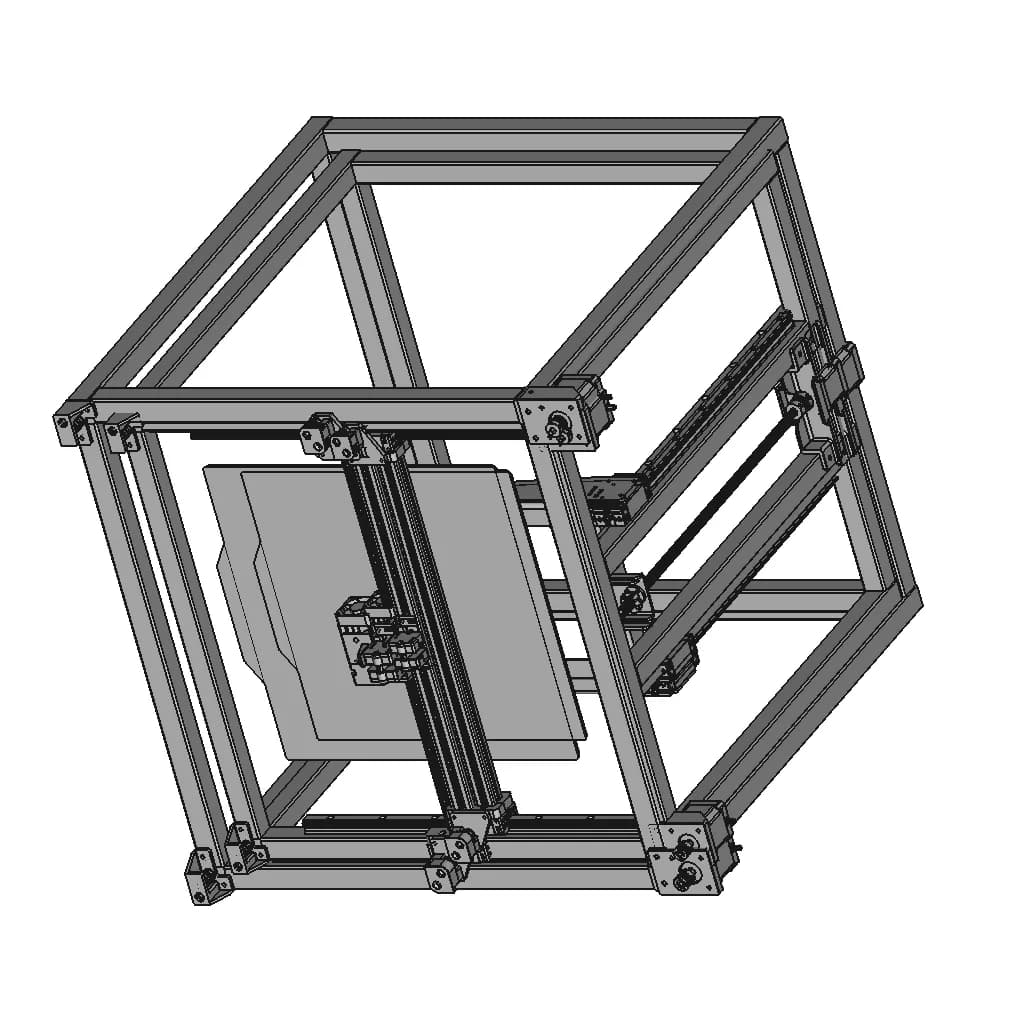 Core Xy 3Dprinter | High-Quality CAD Model_60_30_degree_snapshot