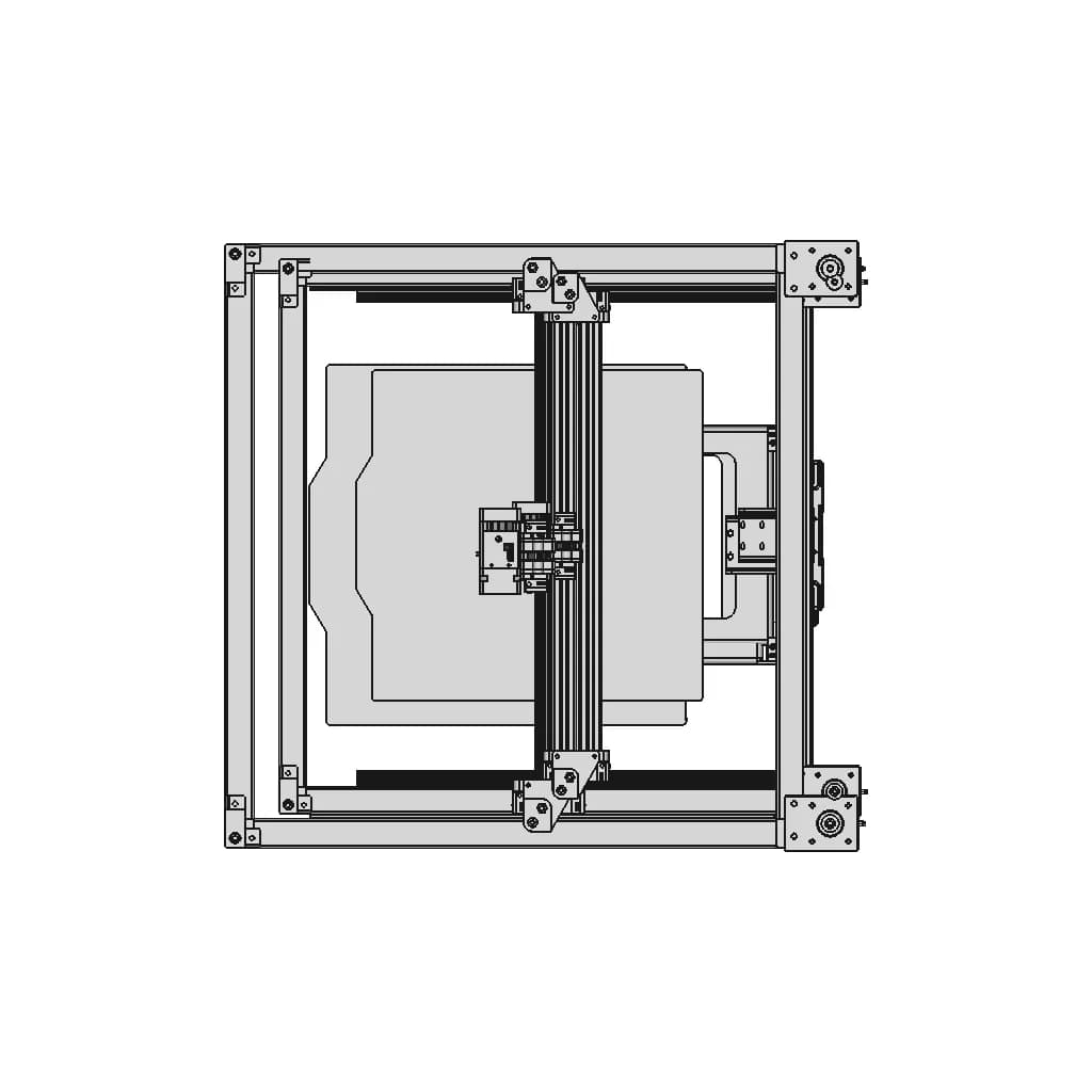 Core Xy 3Dprinter | High-Quality CAD Model_90_0_degree_snapshot