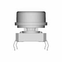 Push Button Smt For Pcb 12X12 Mm - Downloadable CAD Representation_90_0_degree_snapshot
