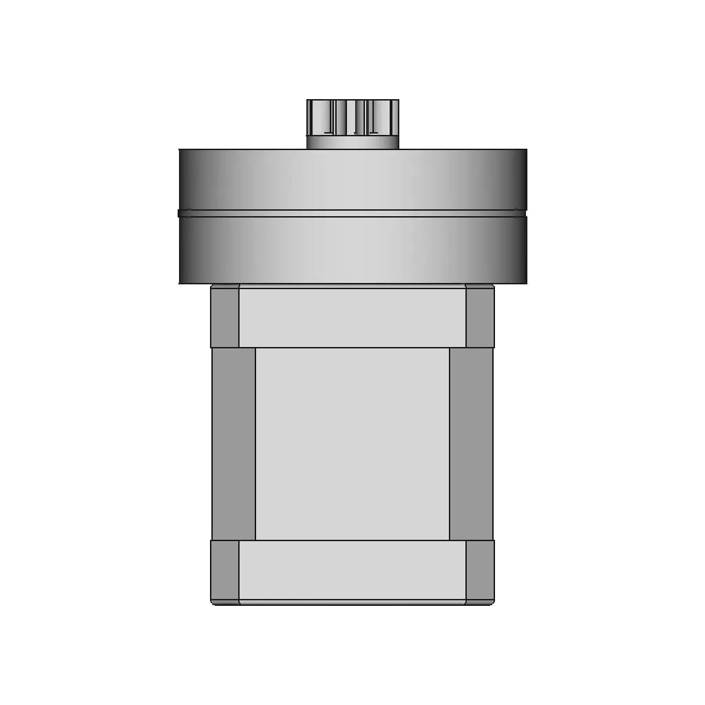 Planet Gearbox With Stepper Nema 17 | High-Quality CAD Model_90_0_degree_snapshot