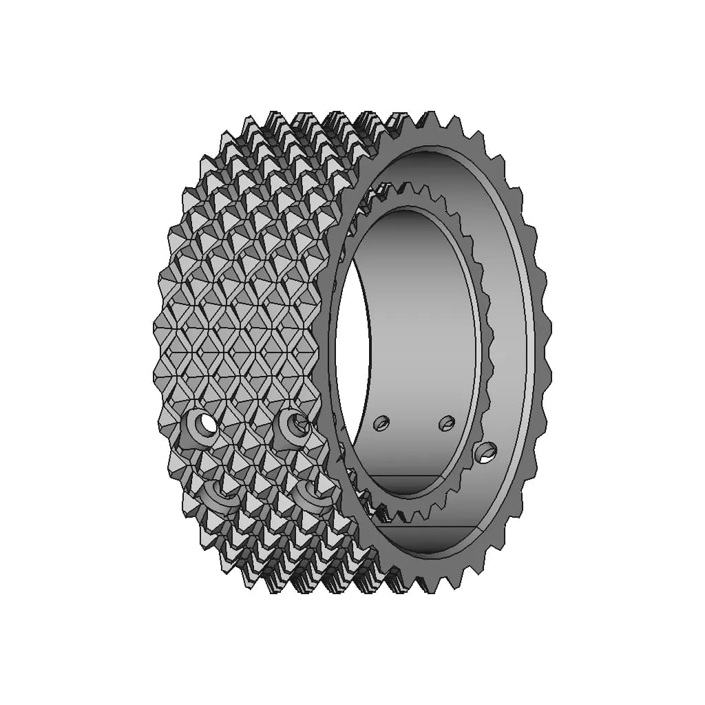2194 85A Tpu Treads For Sds | 3D Engineering Design File_60_30_degree_snapshot