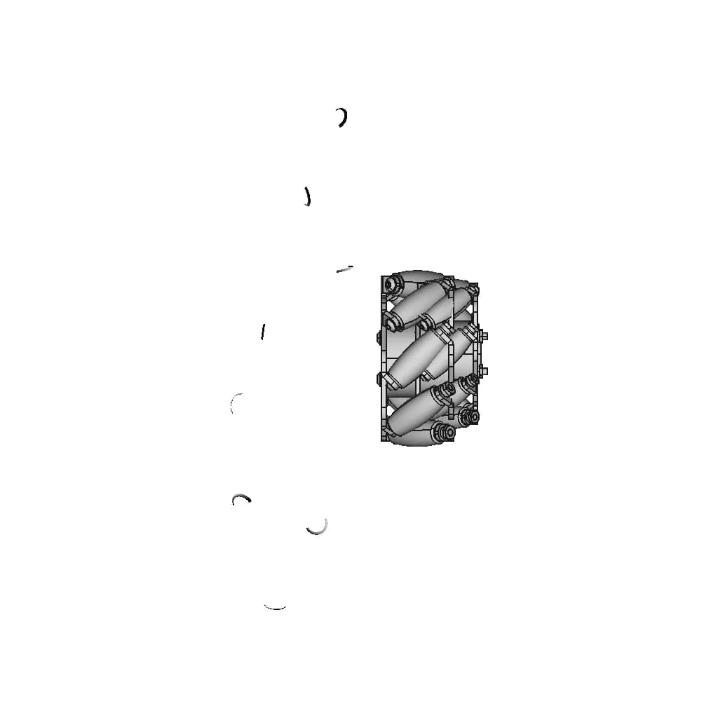 Mecanum Wheel - Downloadable CAD Representation_0_90_degree_snapshot