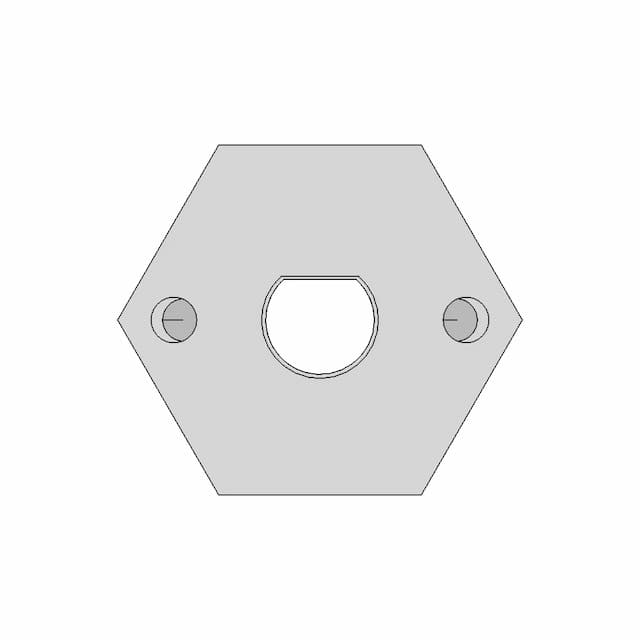 Hex Wheel Hub For 4Mm D Shaft | High-Quality CAD Model