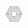 Hex Wheel Hub For 4Mm D Shaft | High-Quality CAD Model_0_0_degree_snapshot