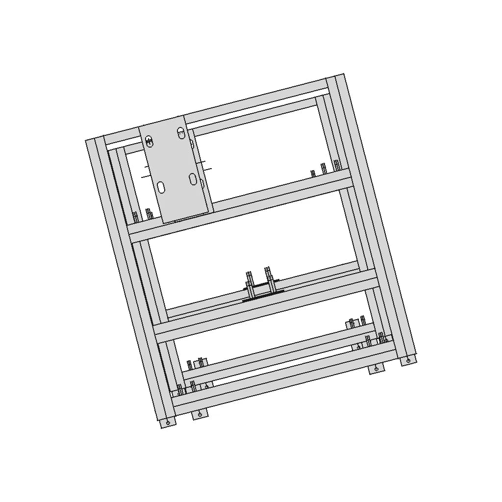 Lifting Platform Steel Structure - Standard Mechanical Component_90_0_degree_snapshot