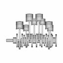 Four Cylinder Engine - Standard Mechanical Component_0_90_degree_snapshot