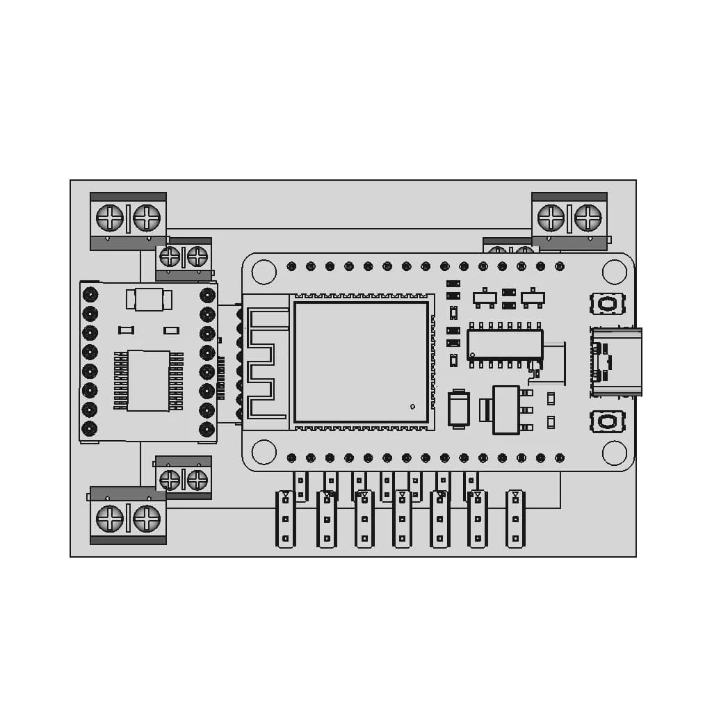 Pcb Minisumo | 3D Engineering Design File_270_0_degree_snapshot