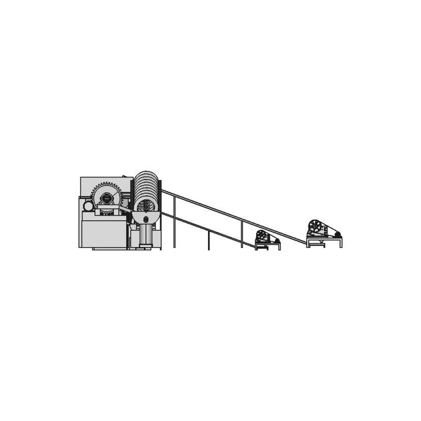 Particle Refining System | Shredder, Masher, Washer, And Collector Line | High-Quality CAD Model