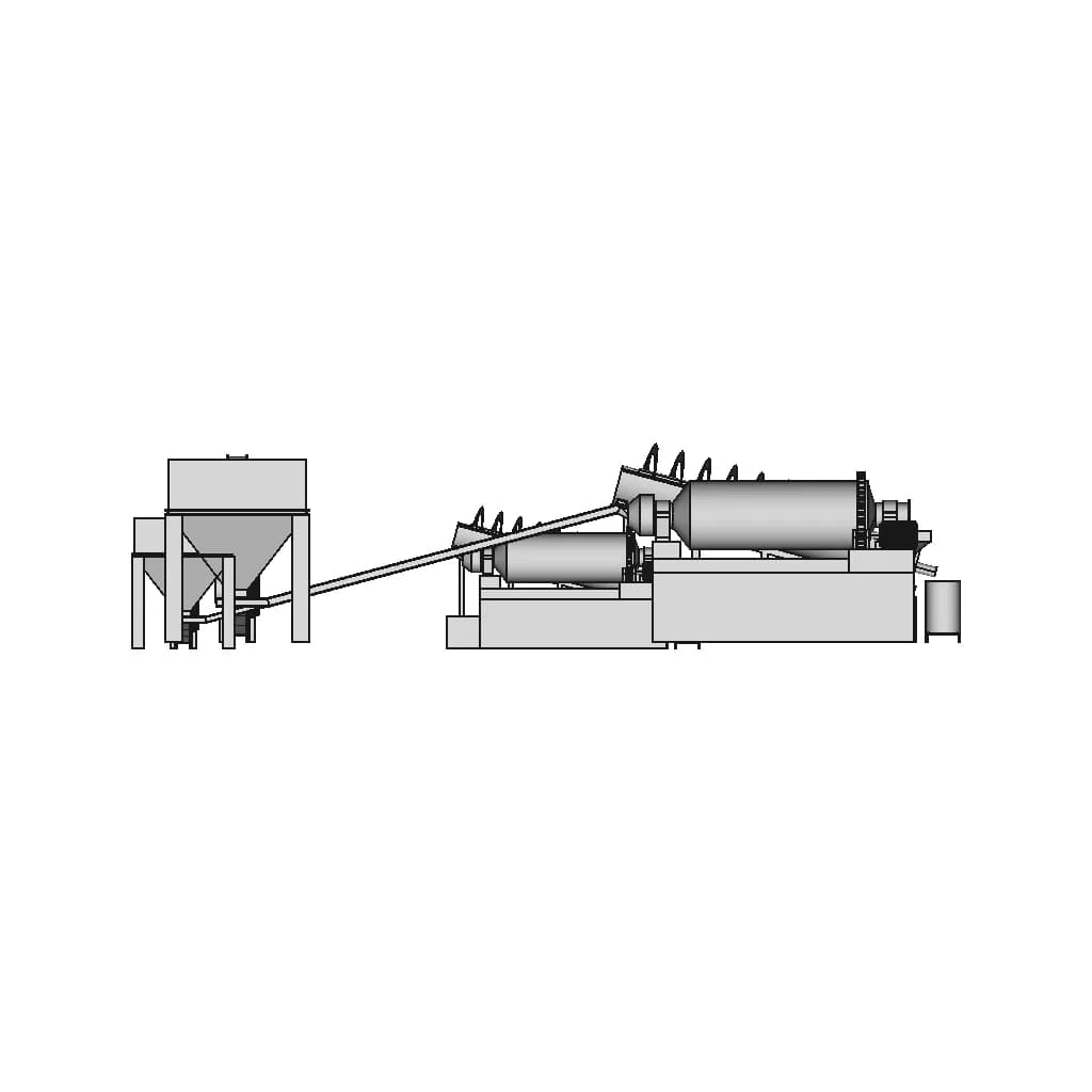 Particle Refining System | Shredder, Masher, Washer, And Collector Line | High-Quality CAD Model_0_270_degree_snapshot