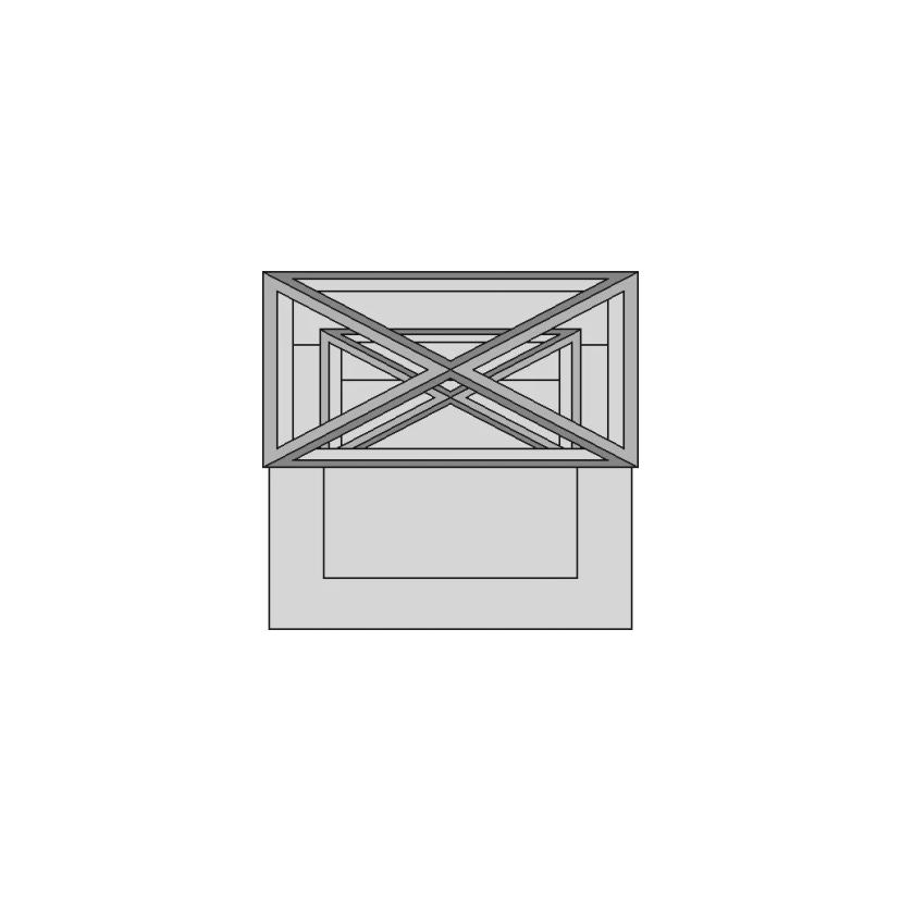 Modern Glass Temple Design | High-Quality CAD Model