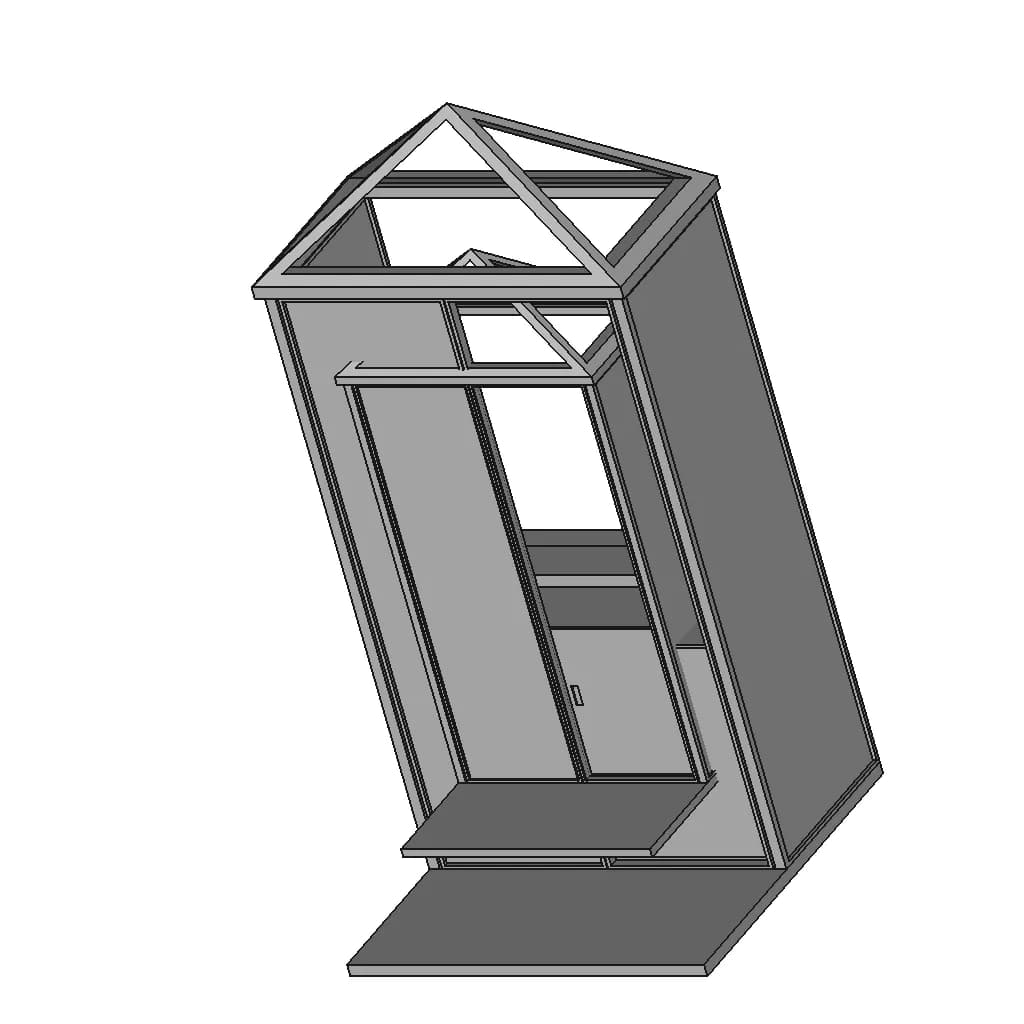 Modern Glass Temple Design | High-Quality CAD Model_60_30_degree_snapshot