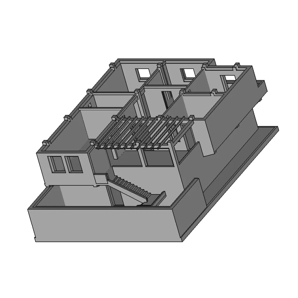 Plan Maison | High-Quality CAD Model_60_30_degree_snapshot