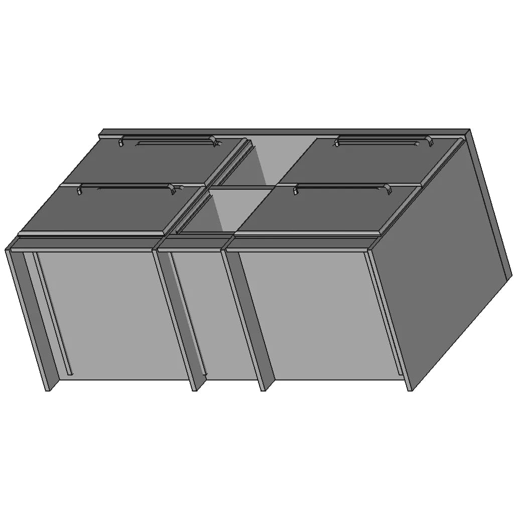 Arquivo De Madeira Mdf Para Pastas Suspensa Com 4 Gavetas - Standard Mechanical Component_60_30_degree_snapshot
