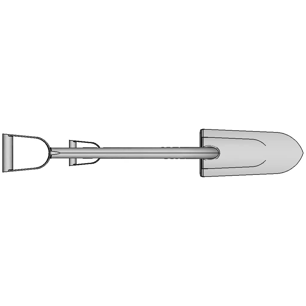 All_Steel_Spade_20'' Steel_Handle | 3D Engineering Design File_270_0_degree_snapshot