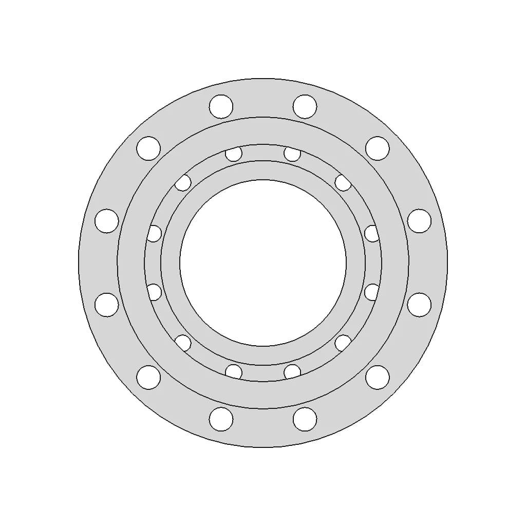 Example Of A Coal-Fired Tower Boiler, (Flange Din 1092 Pn16 Dn250) | 3D Engineering Design File_0_0_degree_snapshot