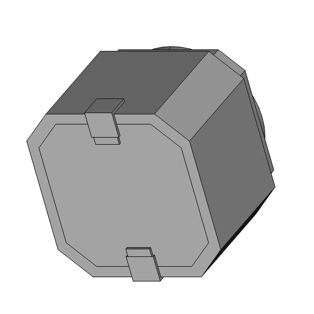 Silent Push Button 6X6X5 Mm - Downloadable CAD Representation_60_30_degree_snapshot
