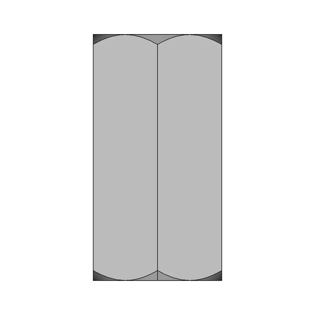Din 6334 Hexagon Coupling Nut 3Xd | 3D Engineering Design File_0_0_degree_snapshot