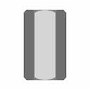 Din 6334 Hexagon Coupling Nut 3Xd | 3D Engineering Design File_0_270_degree_snapshot