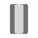 Din 6334 Hexagon Coupling Nut 3Xd | 3D Engineering Design File_0_90_degree_snapshot