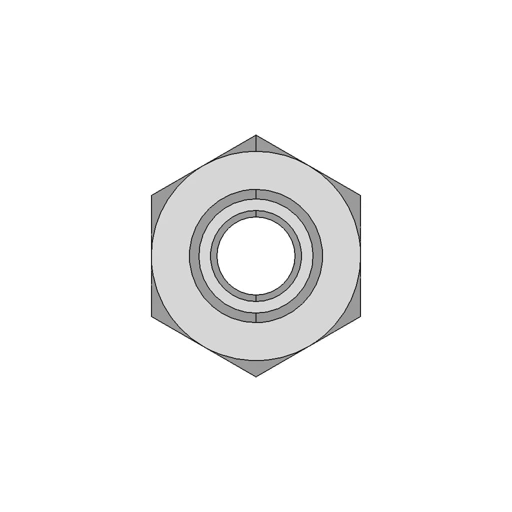 Din 6334 Hexagon Coupling Nut 3Xd | 3D Engineering Design File_270_0_degree_snapshot