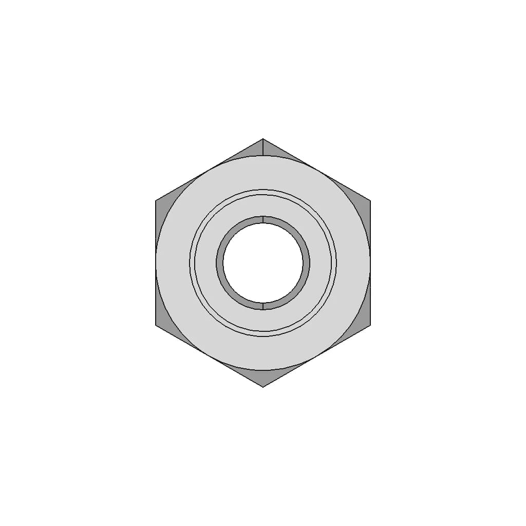 Din 6334 Hexagon Coupling Nut 3Xd | 3D Engineering Design File_90_0_degree_snapshot