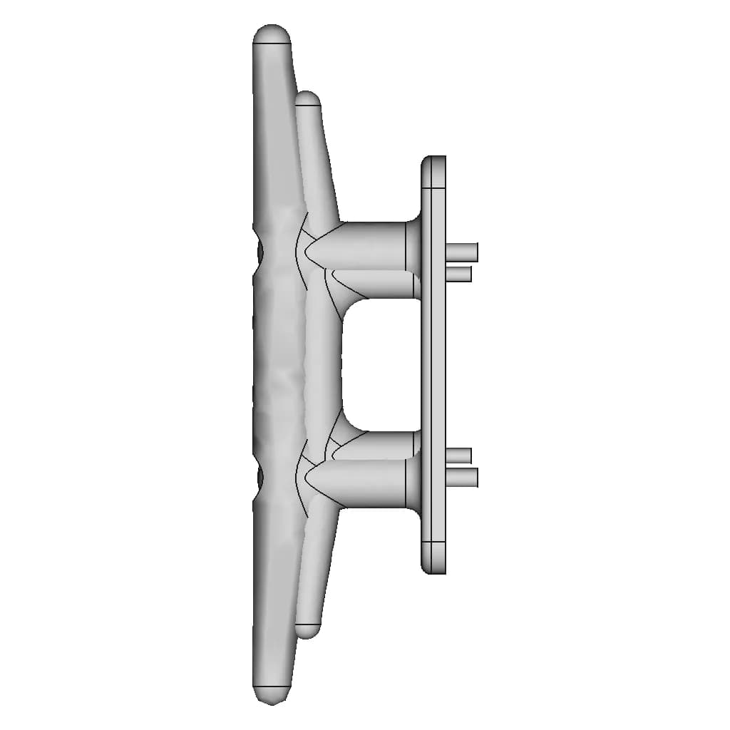 8" (200Mm) Cleat | High-Quality CAD Model_0_90_degree_snapshot